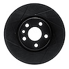 613-27041L Slotted Brake Rotor [Black], 2007-2018 Multiple Makes/Models, Position: Front Left - image 1