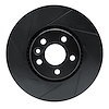 613-27042L Slotted Brake Rotor [Black], 2007-2018 Multiple Makes/Models, Position: Front Left - image 1
