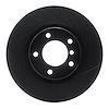 613-31036D Slotted Brake Rotor [Black], 1995-2002 BMW, Position: Left Front - image 1