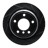 613-31044R Slotted Brake Rotor [Black], 1996-2003 BMW, Position: Rear Right - image 1