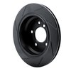 613-31044R Slotted Brake Rotor [Black], 1996-2003 BMW, Position: Rear Right - image 4