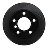 613-31045L Slotted Brake Rotor [Black], 1996-2002 BMW, Position: Rear Left - image 1