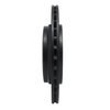 613-31053L Slotted Brake Rotor [Black], 2001-2006 BMW, Position: Rear Left - image 3