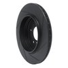 613-31053L Slotted Brake Rotor [Black], 2001-2006 BMW, Position: Rear Left - image 4
