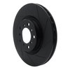 613-31054D Slotted Brake Rotor [Black], 2001-2006 BMW, Position: Left Front - image 2