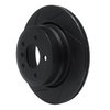 613-31075L Slotted Brake Rotor [Black], 2006-2010 BMW, Position: Rear Left - image 2