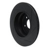 613-31075L Slotted Brake Rotor [Black], 2006-2010 BMW, Position: Rear Left - image 4