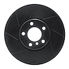 613-31099D Slotted Brake Rotor [Black], 2010-2018 BMW, Position: Left Front - image 1