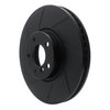 613-31099D Slotted Brake Rotor [Black], 2010-2018 BMW, Position: Left Front - image 2