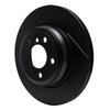 613-31109L Slotted Brake Rotor [Black], 2012-2020 BMW, Position: Rear Left - image 2