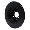 613-31109L Slotted Brake Rotor [Black], 2012-2020 BMW, Position: Rear Left - image 4