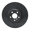 613-31133D Slotted Brake Rotor [Black], Fits Select Multiple Makes/Models, Position: Right Front - image 1