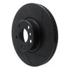 613-31160D Slotted Brake Rotor [Black], 2016-2018 BMW, Position: Left Front - image 2