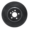 613-31162L Slotted Brake Rotor [Black], 2016-2020 BMW, Position: Rear Left - image 1