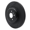 613-31162L Slotted Brake Rotor [Black], 2016-2020 BMW, Position: Rear Left - image 2