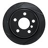 613-32013L Slotted Brake Rotor [Black], 2014-2021 Mini, Position: Rear Left - image 1