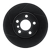 613-32015L Slotted Brake Rotor [Black], 2014-2021 Mini, Position: Front Left - image 1