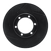 613-37007L Slotted Brake Rotor [Black], 1986-2006 Multiple Makes/Models, Position: Front Left - image 1