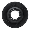 613-37008L Slotted Brake Rotor [Black], 1992-2002 Multiple Makes/Models, Position: Front Left - image 1