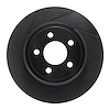 613-39016L Slotted Brake Rotor [Black], 2005-2021 Mopar, Position: Rear Left - image 1
