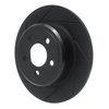 613-39016L Slotted Brake Rotor [Black], 2005-2021 Mopar, Position: Rear Left - image 2