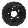 613-40107L Slotted Brake Rotor [Black], 2008-2016 Multiple Makes/Models, Position: Front Left - image 1