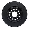 613-40120L Slotted Brake Rotor [Black], Fits Select Mopar, Position: Front Left - image 1