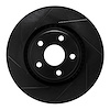 613-42007L Slotted Brake Rotor [Black], 2011-2021 Mopar, Position: Front Left - image 1