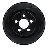 613-42021L Slotted Brake Rotor [Black], 2011-2012 Mopar, Position: Front Left - image 1