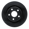 613-42033L Slotted Brake Rotor [Black], 2012-2018 Mopar, Position: Front Left - image 1