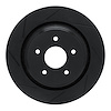 613-46021L Slotted Brake Rotor [Black], 2005-2013 GM, Position: Rear Left - image 1