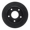 613-47014L Slotted Brake Rotor [Black], 1982-1988 GM, Position: Rear Left - image 1