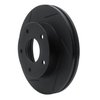 613-47014L Slotted Brake Rotor [Black], 1982-1988 GM, Position: Rear Left - image 2
