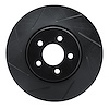 613-54036L Slotted Brake Rotor [Black], 1994-2004 Ford/Lincoln/Mercury/Mazda, Position: Front Left - image 1