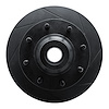 613-54098R Slotted Brake Rotor [Black], 1973-1979 Ford/Lincoln/Mercury/Mazda, Position: Front Right - image 1