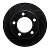 613-54131L Slotted Brake Rotor [Black], 1994-1996 Ford/Lincoln/Mercury/Mazda, Position: Front Left - image 1