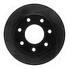 613-54152L Slotted Brake Rotor [Black], 1997-2004 Ford/Lincoln/Mercury/Mazda, Position: Front Left - image 1