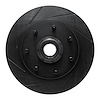613-54155L Slotted Brake Rotor [Black], 1997-2002 Ford/Lincoln/Mercury/Mazda, Position: Front Left - image 1