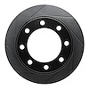 613-54174L Slotted Brake Rotor [Black], 1999-2005 Ford/Lincoln/Mercury/Mazda, Position: Front Left - image 1