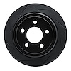 613-54182L Slotted Brake Rotor [Black], 2003-2005 Ford/Lincoln/Mercury/Mazda, Position: Rear Left - image 1