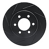 613-54183L Slotted Brake Rotor [Black], 2002-2006 Ford/Lincoln/Mercury/Mazda, Position: Front Left - image 1