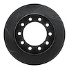 613-54197L Slotted Brake Rotor [Black], 2005-2016 Ford/Lincoln/Mercury/Mazda, Position: Fr Left, Front Left - image 1
