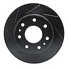 613-54216L Slotted Brake Rotor [Black], 2009-2009 Ford/Lincoln/Mercury/Mazda, Position: Front Left - image 1