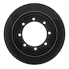 613-54225L Slotted Brake Rotor [Black], 2011-2021 Ford/Lincoln/Mercury/Mazda, Position: Rear Left, Rr Left - image 1