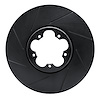 613-54232L Slotted Brake Rotor [Black], 2014-2019 Ford/Lincoln/Mercury/Mazda, Position: Front Left - image 1