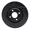 613-54268L Slotted Brake Rotor [Black], 2018-2021 Ford/Lincoln/Mercury/Mazda, Position: Front Left - image 1