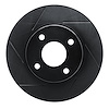 613-56013L Slotted Brake Rotor [Black], 1995-2002 Ford/Lincoln/Mercury/Mazda, Position: Front Left - image 1