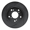613-59036L Slotted Brake Rotor [Black], 2012-2015 Acura/Honda, Position: Front Left - image 1
