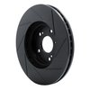 613-59043L Slotted Brake Rotor [Black], 1999-2014 Acura/Honda, Position: Front Left - image 4