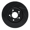 613-59051L Slotted Brake Rotor [Black], 2006-2014 Acura/Honda, Position: Front Left - image 1
